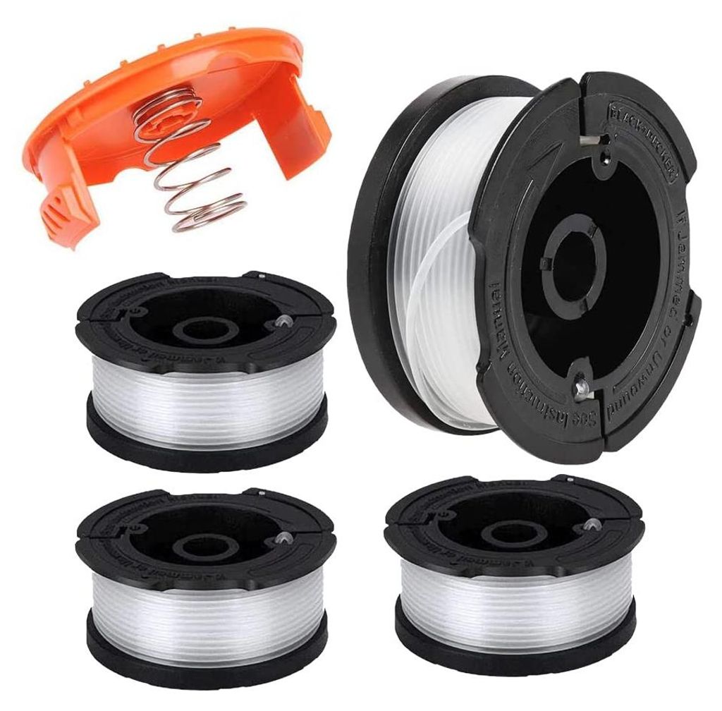 Trimmerfadenspulen für Black & Decker (Länge 9,1 m, Durchmesser 1,65 mm) Nylon-Trimmerfadenspulen für A6481 A6485 AF-100 Trimmer (Black & Dec...