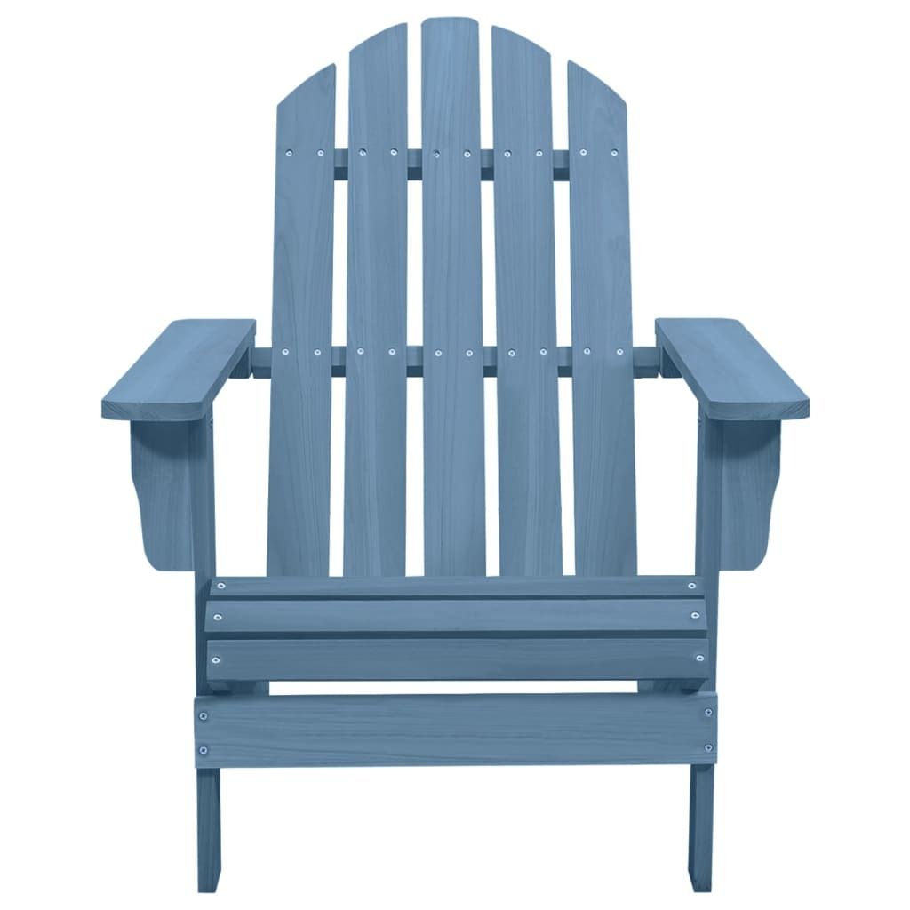 Sedia Giardino Adirondack in Legno Massello di Abete Blu Immagine del prodotto 