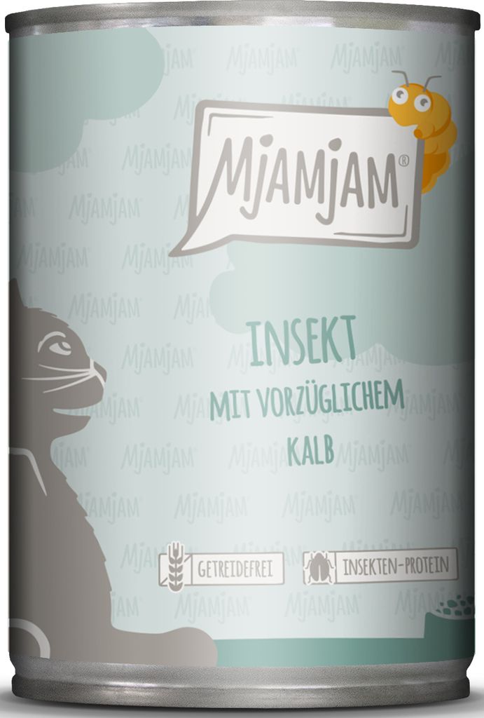 Mjamjam 400gx6 insecte avec excellent veau Cat Image du produit 