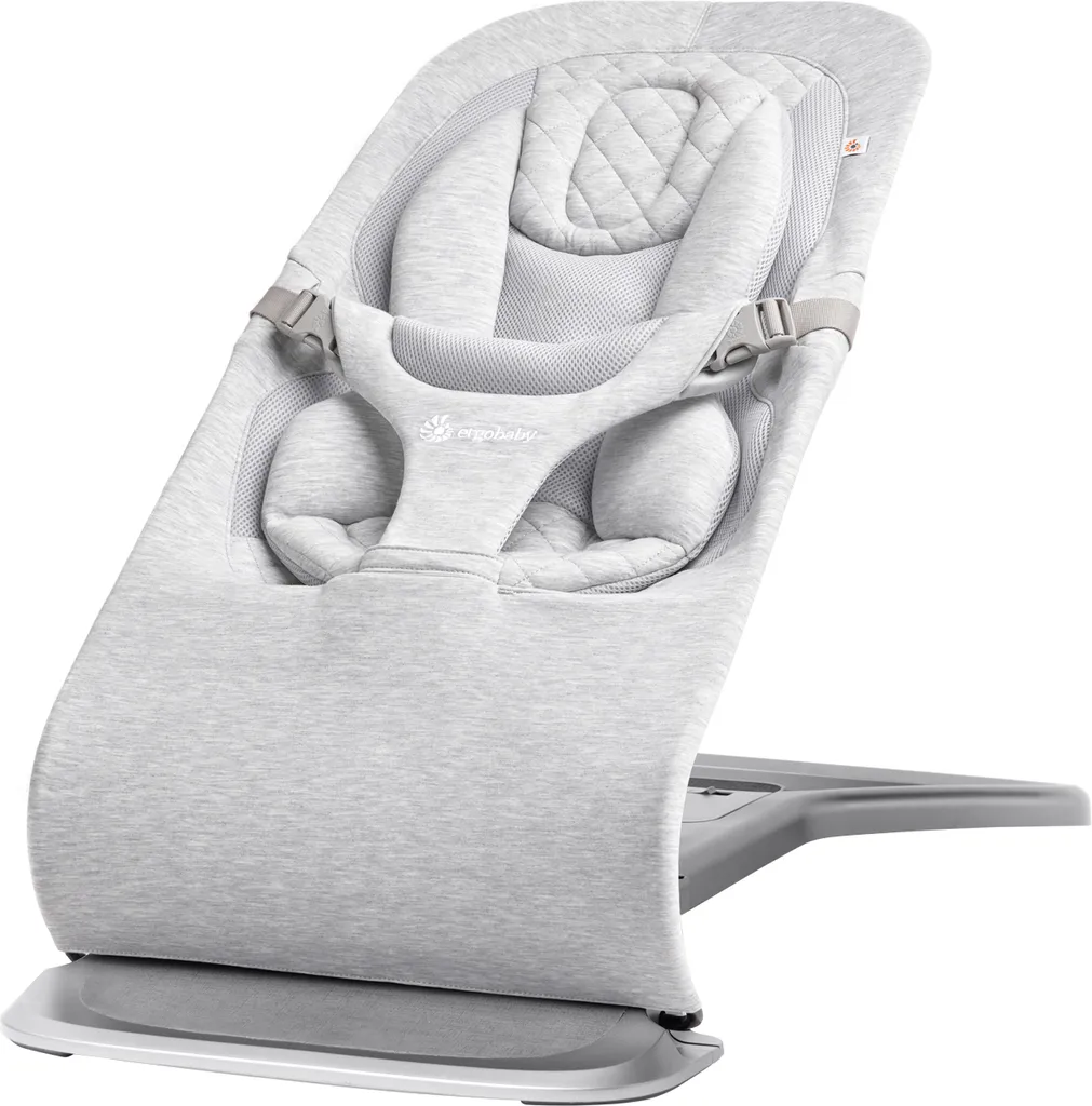 Transat pour Nouveau-Né Ergobaby Evolve Pliable et Transportable Gris