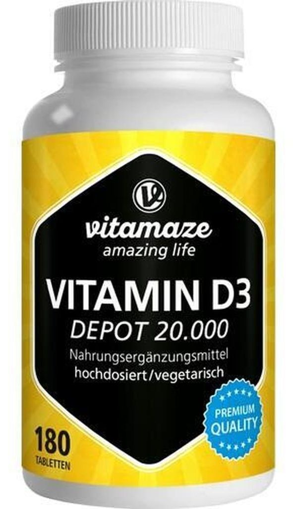 VISPURA Vitamín D3 Depot 20.000 tabliet, 180 tabliet Obrázok produktu 