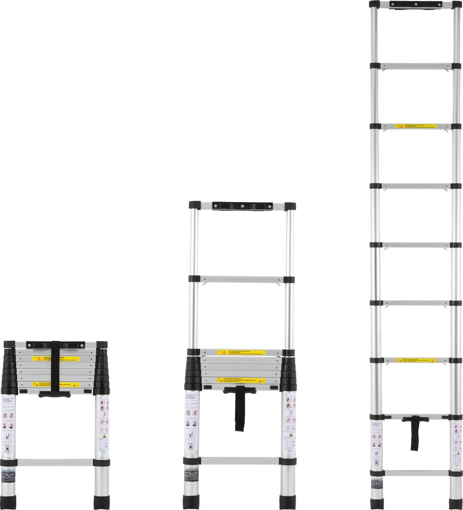 SucceBuy Echelle télescopique - 2,6 m, aluminium, capacité Image du produit 