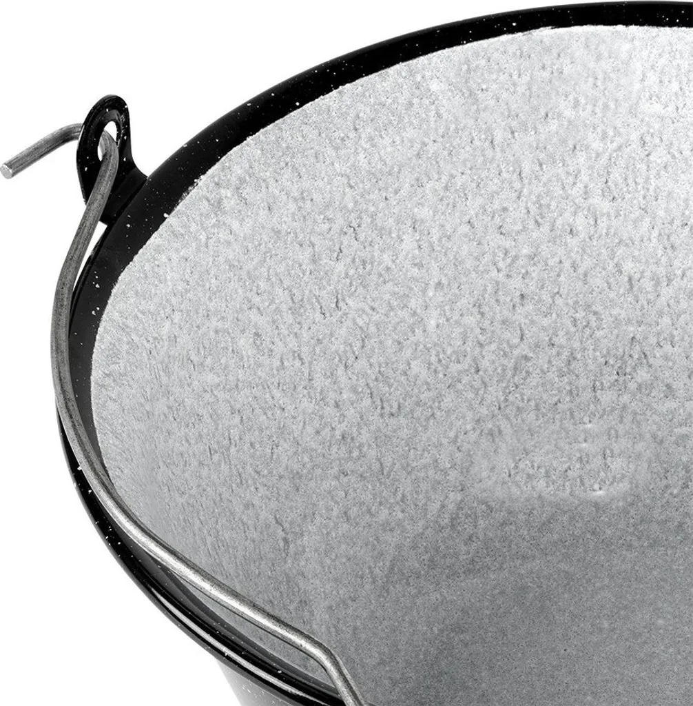 Cocotte émaillée robuste pour feu de camp - Récipient de cuisson 15L - 5