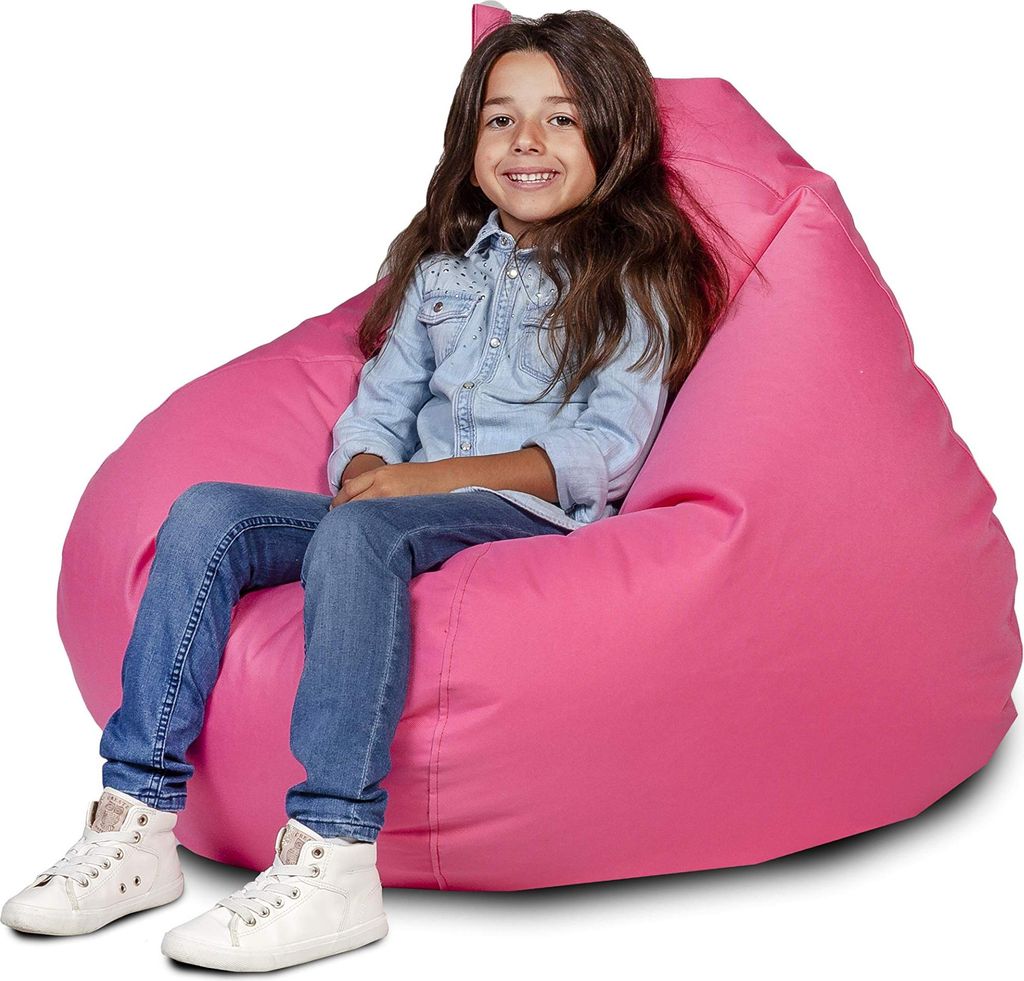 Ecopuf, Oscar, Sitzsack Pouf, Sack Poufsessel Pufsack Kinder, Erwachene, Rosa Nc10