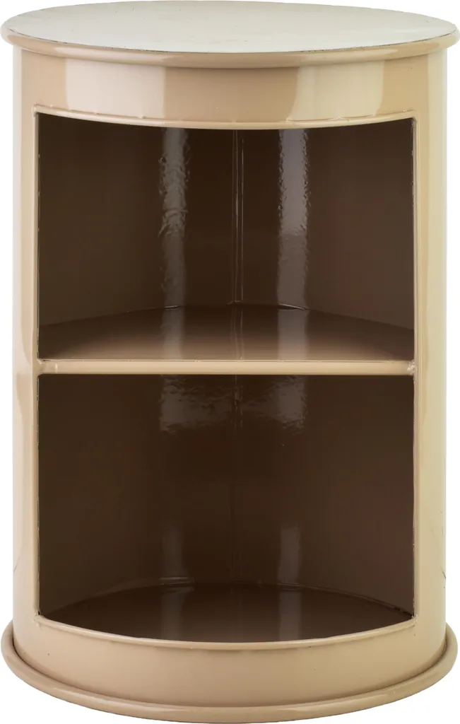 Petite table basse Roger en métal avec étagère basse - Meuble d'appoint - 3