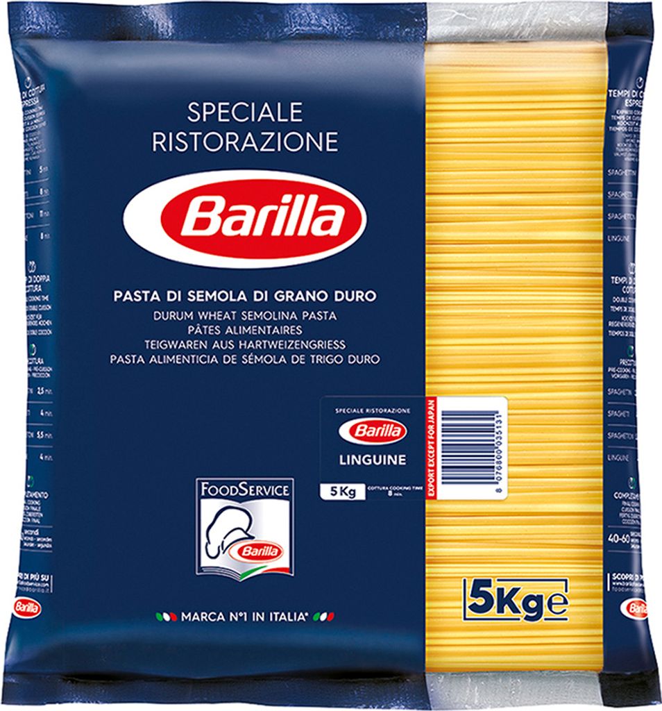 3x Pasta Barilla - Bavette-Linguine - 5kg - Italienische Nudeln