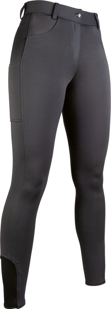 HKM Reithose Emma Silikon-Vollbesatz DUNKELGRAU, Gr. 40
