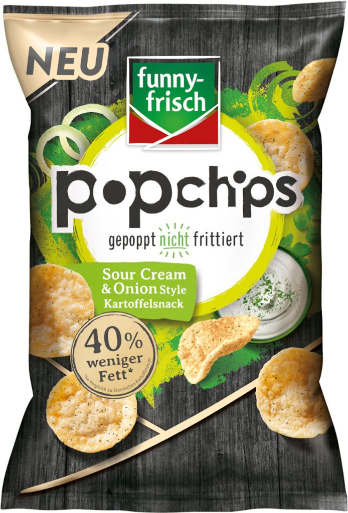 funny frisch Popchips Sour Cream und Onion Style Produktbild 