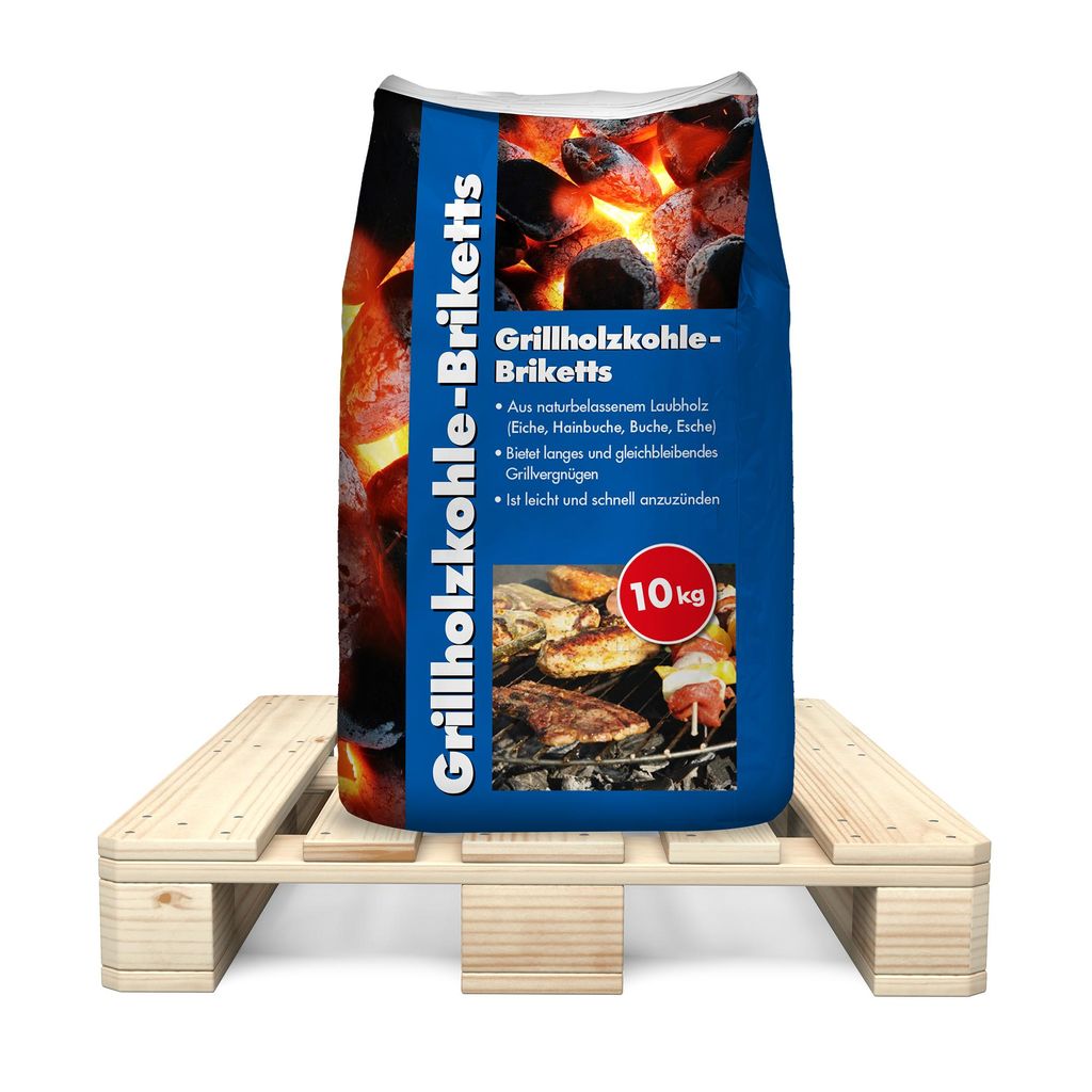 Grillbriketts aus naturbelassenem Laubholz für langes Grillvergnügen, 720 kg