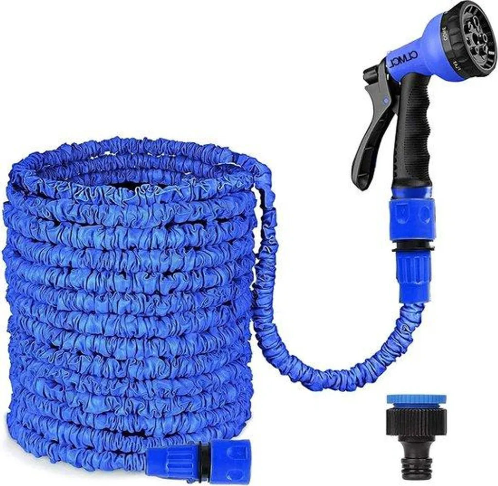 Tuyau d'arrosage flexible rétractable 36,5 m pour jardin et pelouse