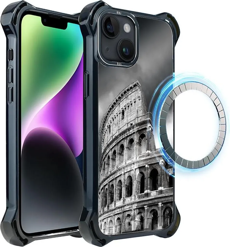 Étui iPhone 14 IBIZU DropGuard Ultra MagSafe Noir City - Protection Chic