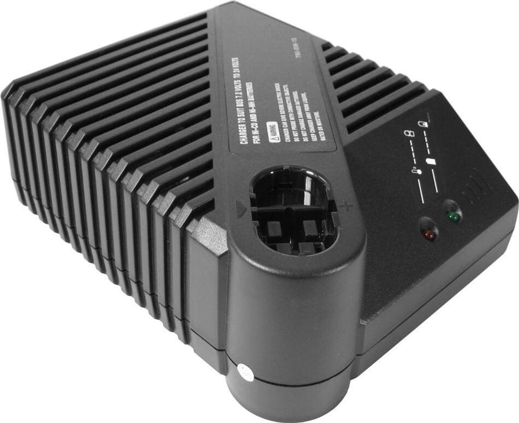 Trade-Shop Akku Ladegerät 7,2V-24V 2A Ladestation Ni-MH/Ni-Cd für Bosch GBH 24 VF/3B GBH 24VFR GBH 24VRE GBH 24VSR GDR 12VN GML 24 V