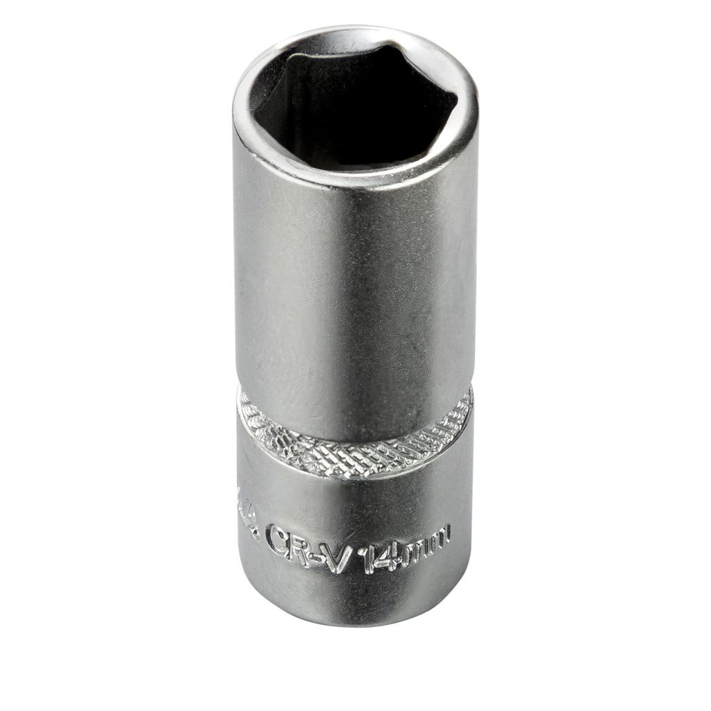 Stecknuss Sechskant 14mm 6 Kant 1/4" lang (CR-V)