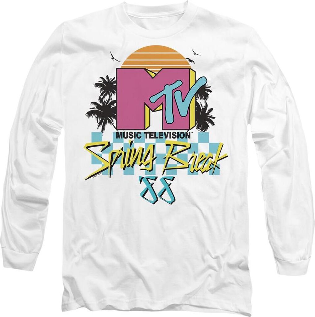 MTV - "Spring Break" T-Shirt für Herren/Damen Uni TV10514 (M) (Weiß)