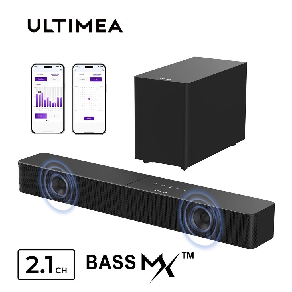 ULTIMEA 2.1-Kanal Soundbar mit kabellosem Subwoofer, 240 W Produktbild 