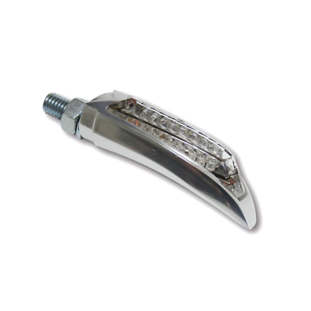 Wskaźnik tylnego światła hamowania Highsider Arc LED chrom Zdjęcie produktu 