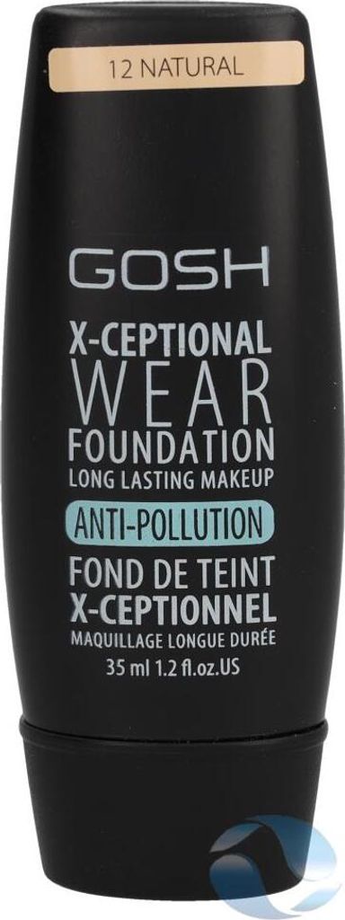 Gosh X-Ceptional Wear Foundation Long Lasting Makeup 12 Natural 35ml