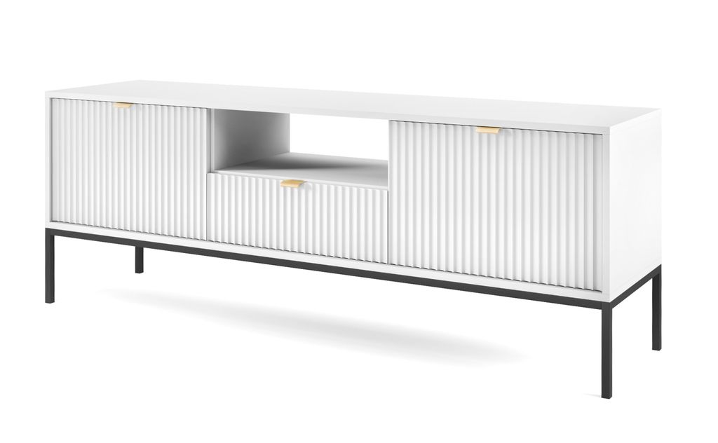 AX LIVING Lowboard TV Eternas 154 cm modernes Design, Weiß