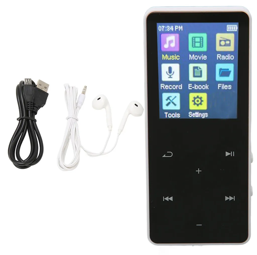Lecteur MP3 Sport Bluetooth Tactile Blanc Baladeur HiFi pour Jogging