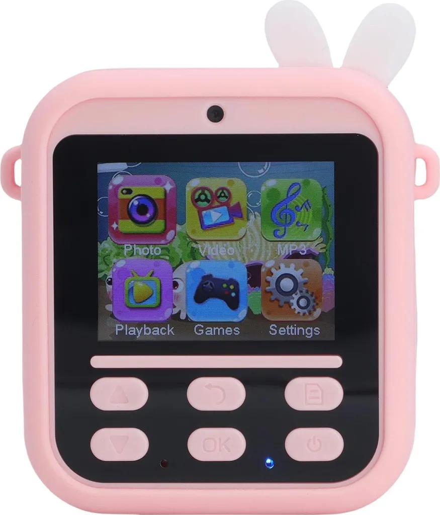 Appareil photo instantané enfant avec double objectif et mini jeux