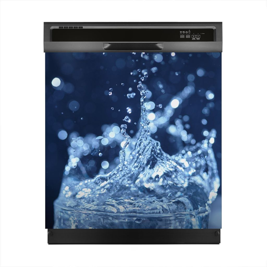 Aufkleber sticker 60x60 cm Dekorative folie Spülmaschine - Spritzen Wasser