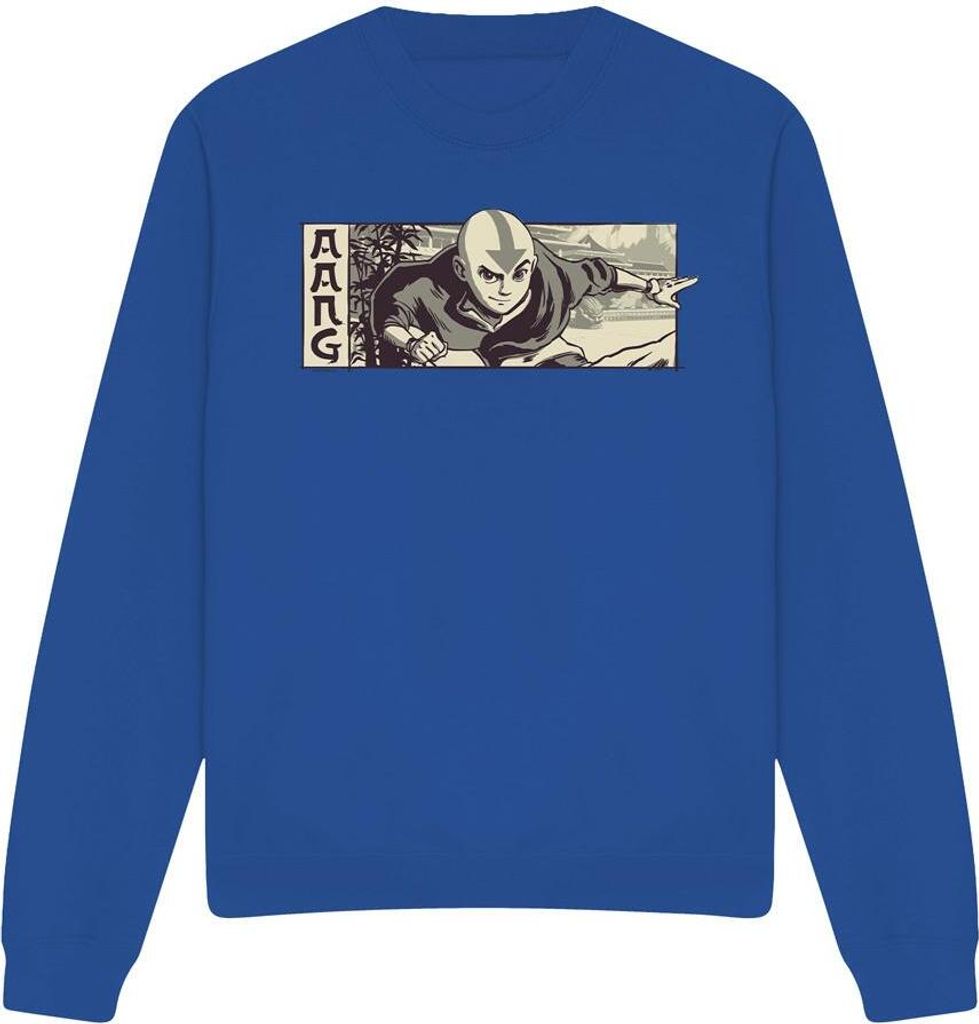 Avatar: The Last Airbender - Sweatshirt für Herren/Damen Uni TV12849 (XL) (Königsblau)