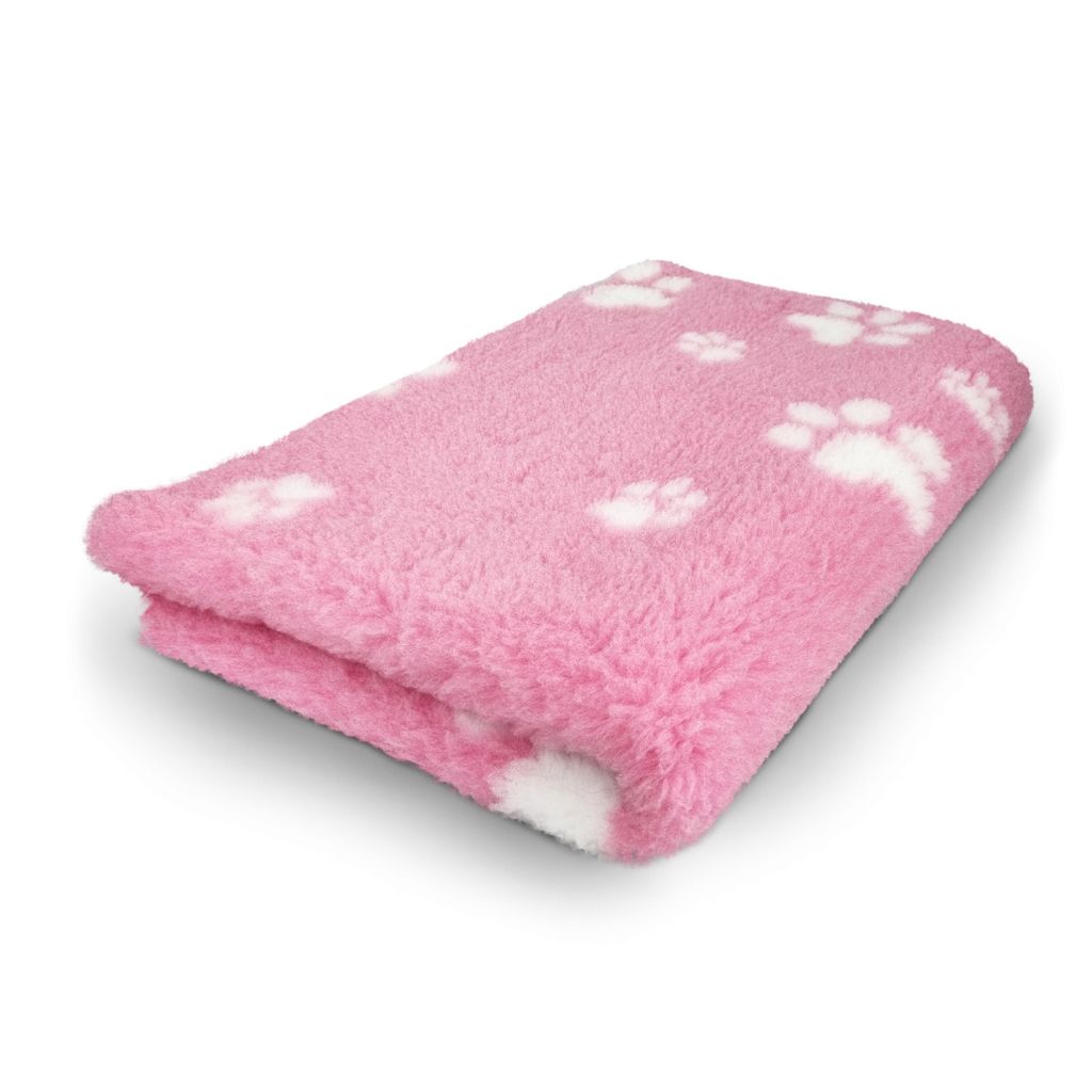 Vet Bed Hundebett rosa mit weißen Pfoten Produktbild 