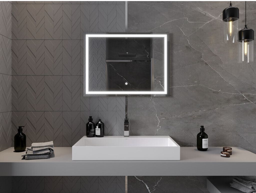 Mexen Miko podsvícené koupelnové zrcadlo 80 x 60 cm, LED Obrázek produktu 4