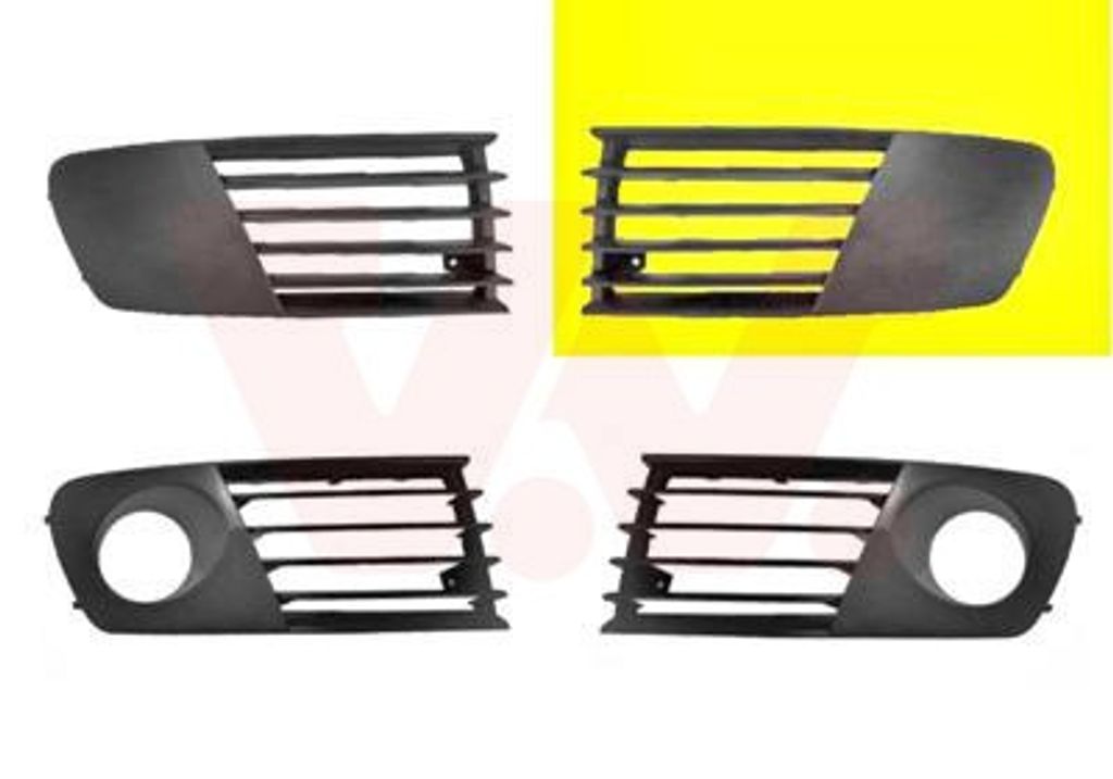 VAN WEZEL Lüftungsgitter Grill Stoßfänger für SEAT Ibiza III Schrägheck (6L) ohne Loch/Löcher für Nebellampen