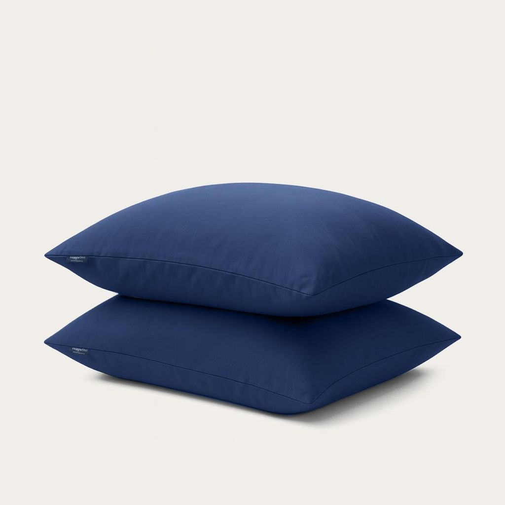 HappyBed Marine | 60x70 - Kissenbezug-Set 2-teilig - 100 % Mikrofaser - Mit Reißverschluss