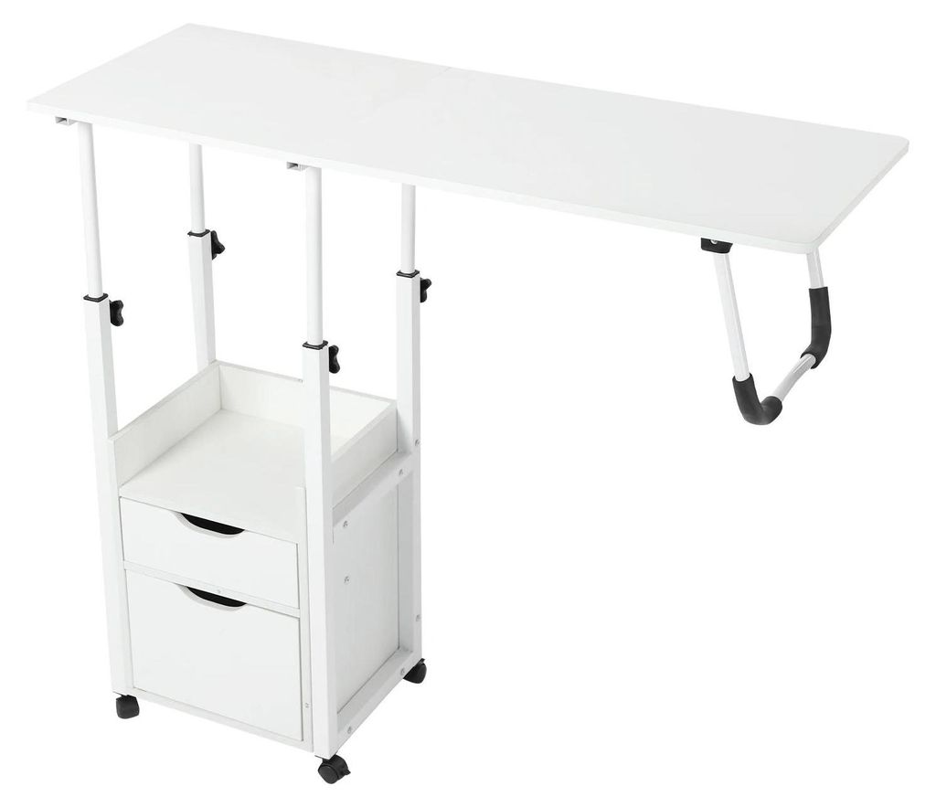 Überbett-Tisch - Rollbarer Bett-Tisch - Höhenverstellbar - Produktbild 