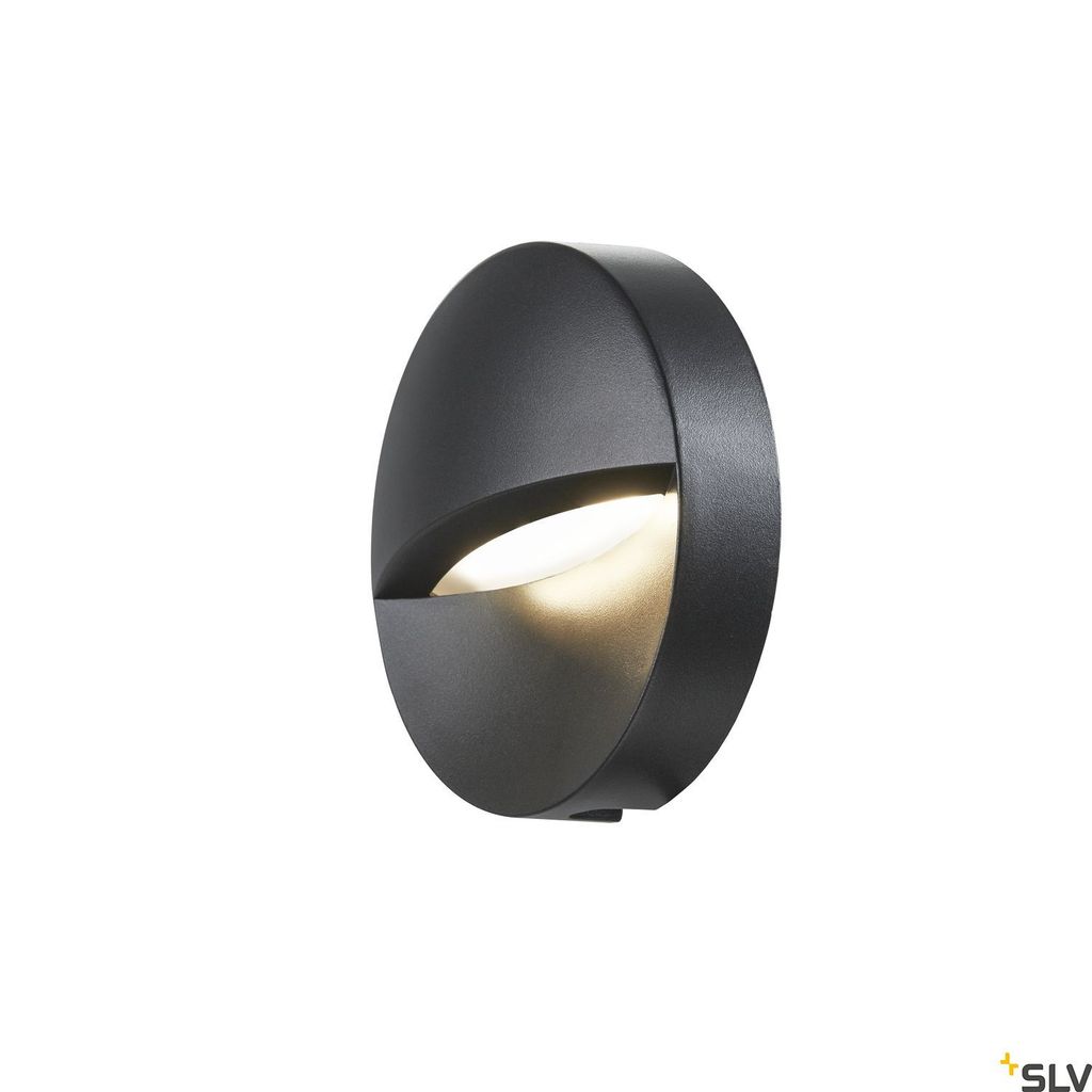 SLV 1002868 DOWNUNDER OUT round WL Outdoor LED Wandeinbauleuchte anthrazit 3000K