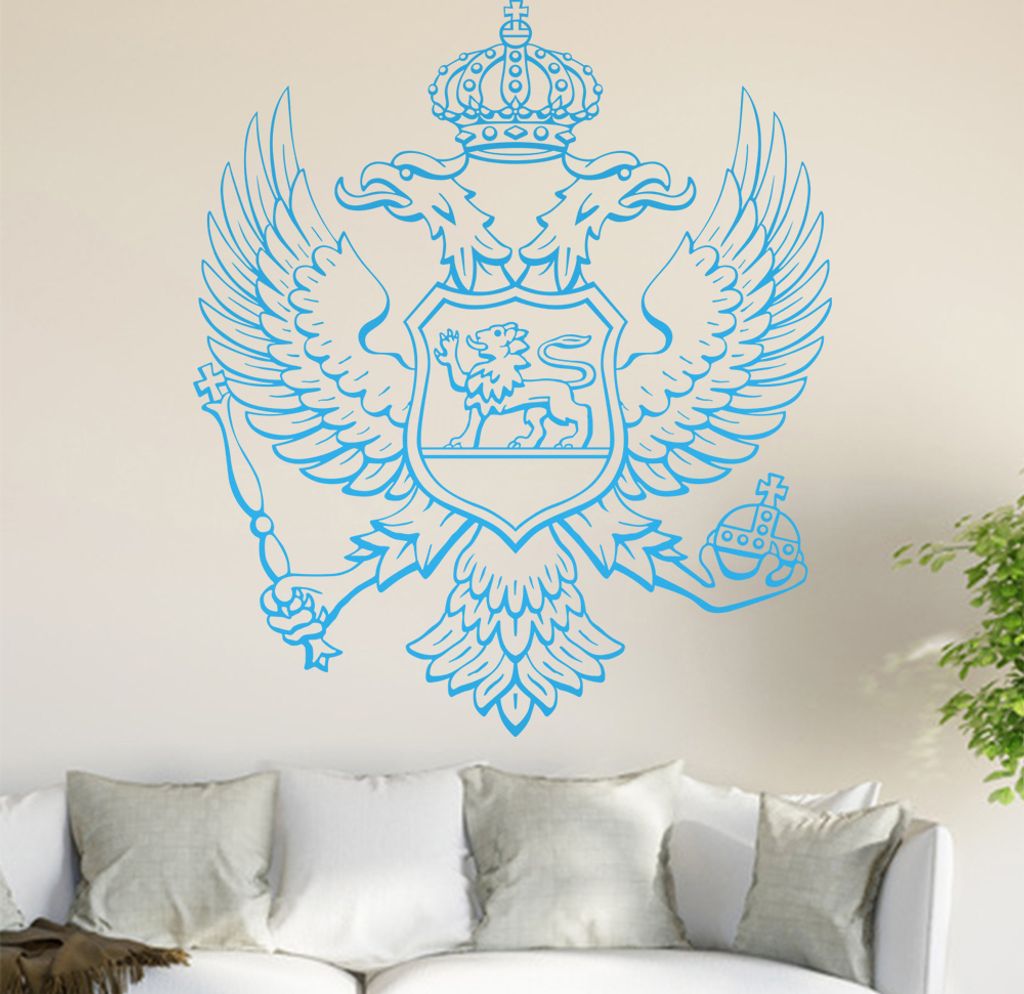 Flagge/Wappen Montes Wandtattoo in 6 Größen - Wandaufkleber Wall Sticker - Dekoration, Küche, Wohnzimmer, Schlafzimmer, Badezimmer