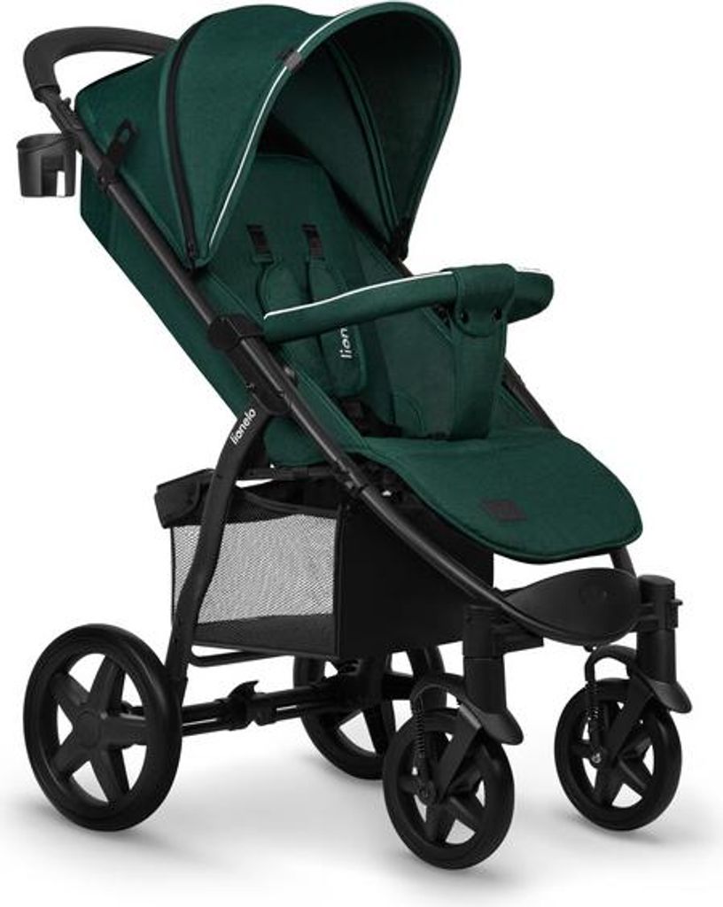 Lionelo Annet Plus Kinderwagen, Aluminium, 5-Punkt-Gurt, Xxl Verdeck