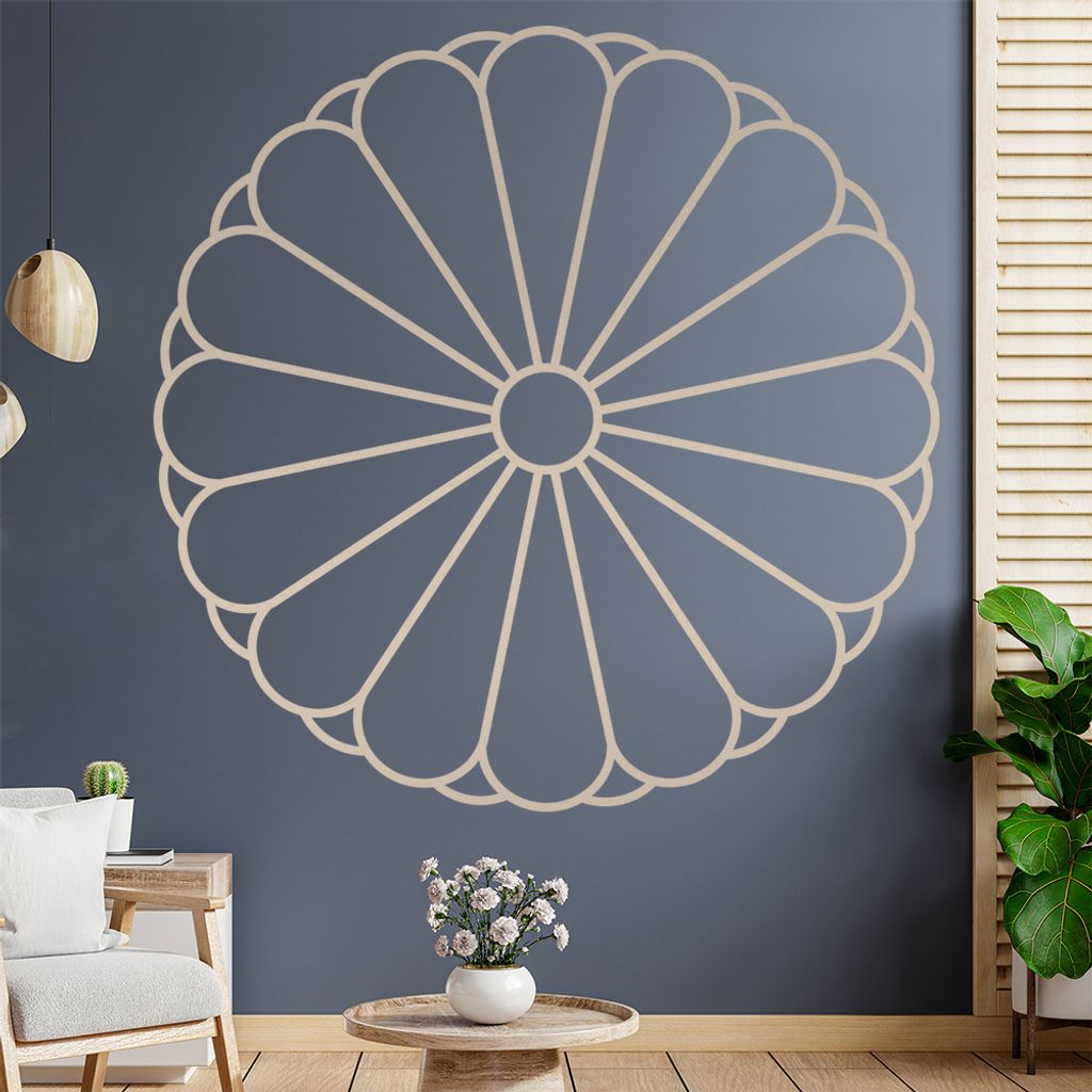 Japan Wappen Wandtattoo Wandaufkleber Wall Sticker - Dekoration, Küche, Wohnzimmer, Schlafzimmer, Badezimmer