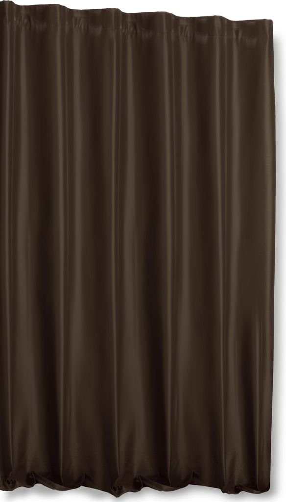 Thermovorhang Kräuselband braun 245x245 cm blickdicht breit Polar Fleece Vorhang Alaska