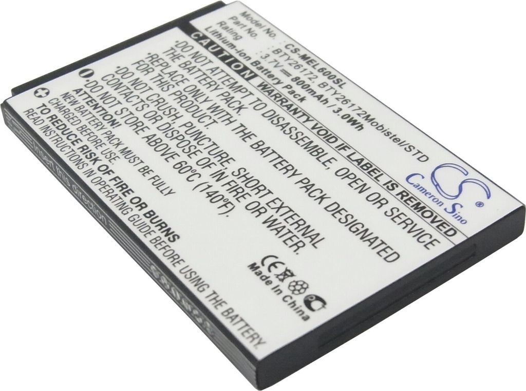 TECHTEK Akku Kompatibel mit [Mobistel] EL600, EL600 Dual, Produktbild 