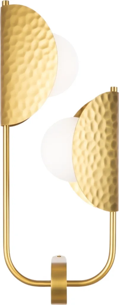 Applique de salon Maytoni Tropic : éclairage chic or et blanc 2x G9