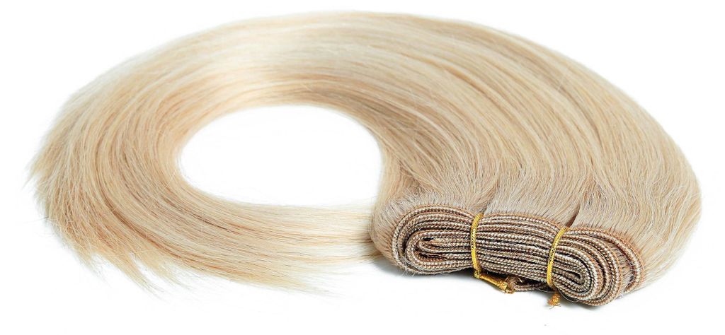 hair2heart Echthaar Tressen zum Einnähen Extensions glatt - Produktbild 