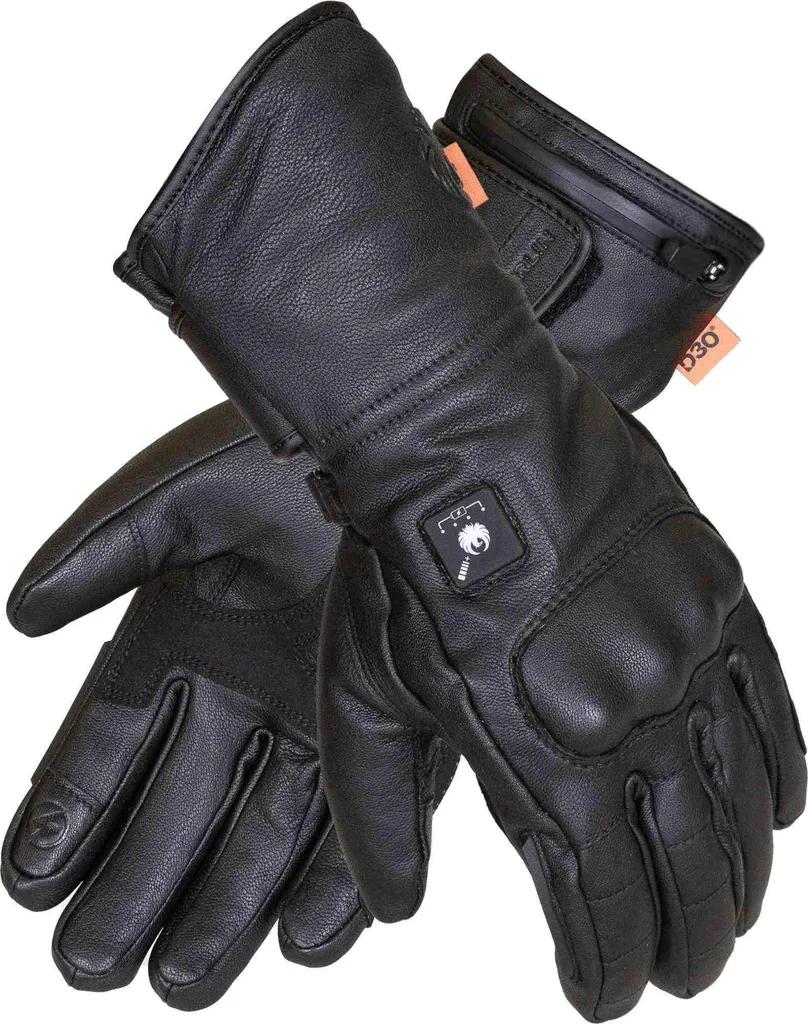 Gants moto hiver chauffants Merlin Bednell D3O étanches coloris noir