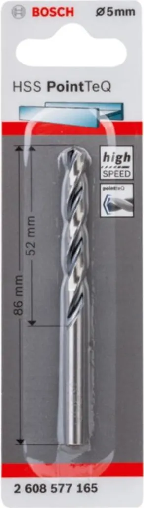 Bosch PointTeQ 5mm HSS | Punta per Ferro DIN 338 Professionale