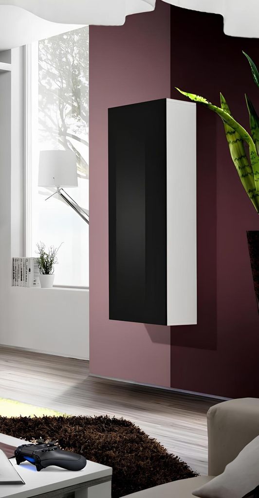 Hänge Vitrine Holz Schrank Klassische Design Wohnzimmer Luxus Einrichtung