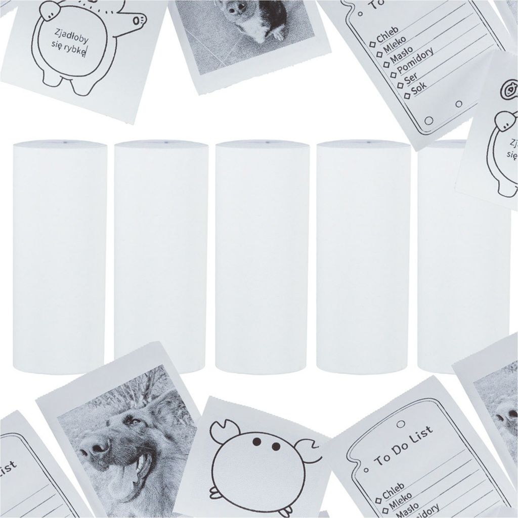 Thermopapierrollen für Minidrucker 5,7cmx4,5m 5 Stück Produktbild 
