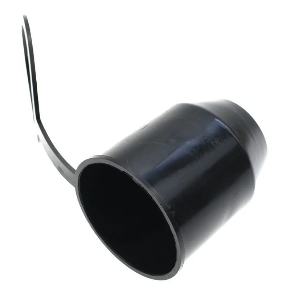 Tappo di protezione per gancio di traino con anello di fissaggio | tappo per gancio di traino | tappo di copertura per dispositivo di rimorchio [nero] | tappo di protezione per palla | copertura universale per ganci di traino per auto | resistente alle intemperie - 8