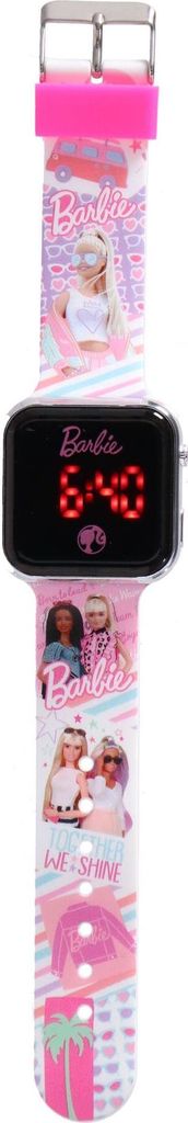 Kinder LED Uhr Barbie Produktbild 