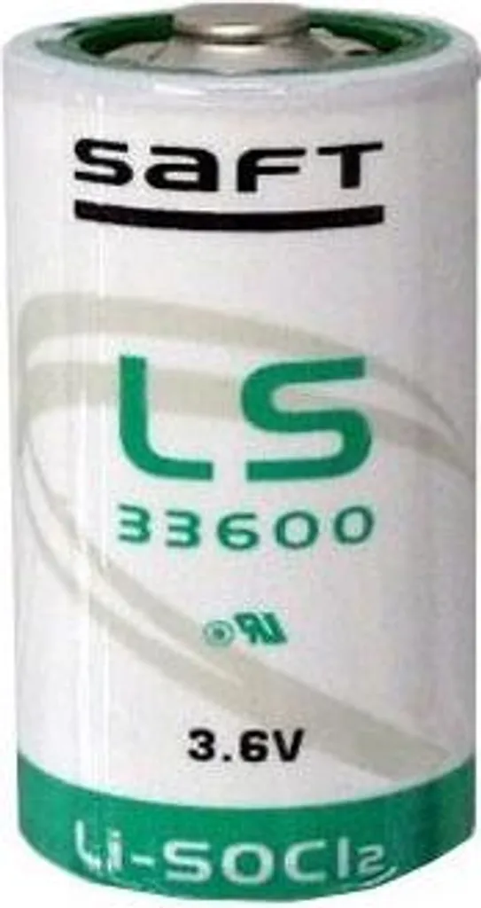 Pile Lithium 3.6V Saft LS33600 Taille D pour Compteur et Alarme Pro