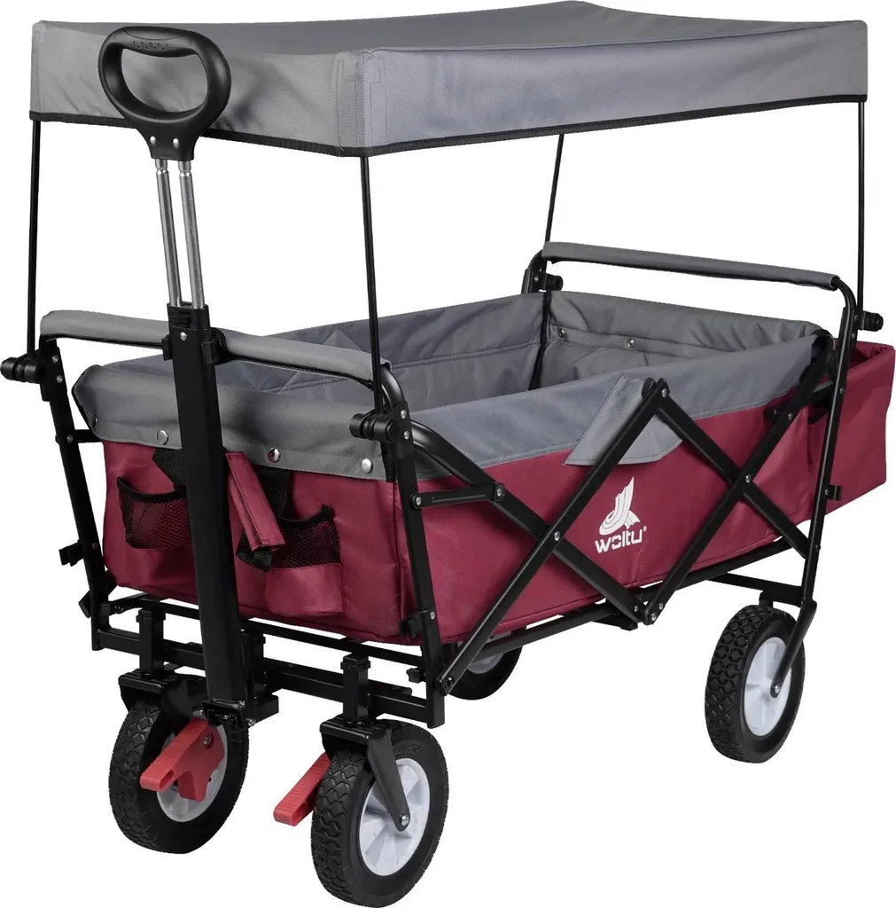 Chariot de transport pliable 80 kg - Fini le mal de dos au jardin !