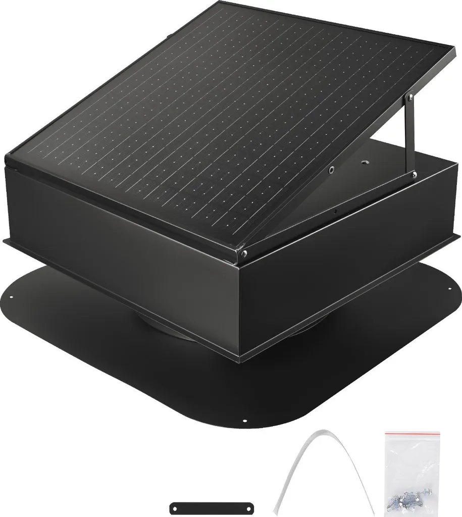 Ventilateur solaire 35W Thermostat - Moteur DC pour aération de toit