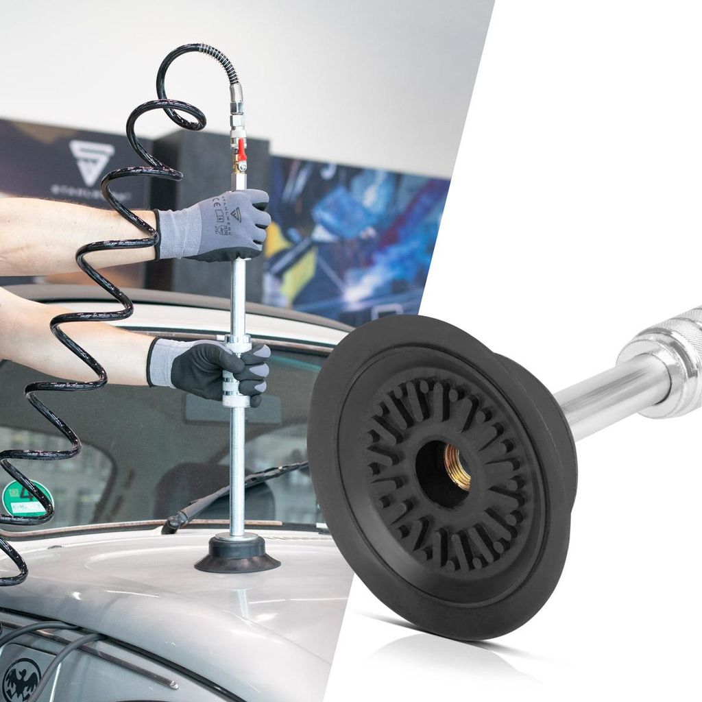 STAHLWERK Extracteur Débosselage PDZ-620 ST - Marteau Pneumatique Ventouse 116mm - Outil Smart Repair Carrosserie