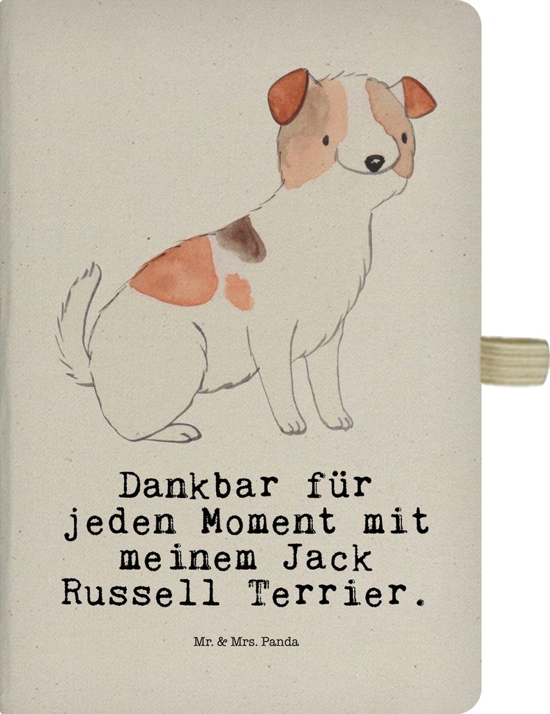 Mr. & Mrs. Panda Tagebuch Jack Russell Terrier Moment - Transparent - Geschenk, notizbuch, Skizzenbuch, Kladde, Journal, Adressbuch